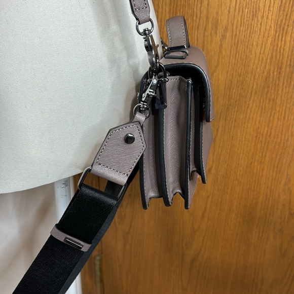 Botkier Cobble Hill grey leather double strap crossbody bag - Picture 3 of 15